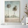 Futuro Design: plakatów - 50x70 cm Palmy i plaża (75) - plakat natura do salonu zestaw plakaty do sypialni