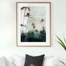 Zestaw plakatów - 30x40 cm Egzotyczne widoki (62) plaża obrazek palmy