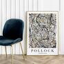 Modny Pollock Watery Paths - format 30x40 cm - plakat do salonu