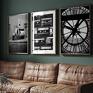 plakaty do salonu zestaw plakatów - 40x50 cm czarno białe (gc styl loftowy retro fotografie