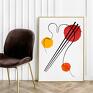 kandinsky sushi - plakat 30x40 cm plakaty do domu