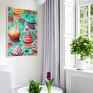 plakaty do kuchni piękny zestaw plakatów 3cz 40x50 cm - z kolorowymi słodkościami grafiki na ścianę