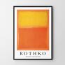 Hogstudio nowoczesny plakat plakaty mark rothko orange and yellow - 30x40 cm obraz żółty