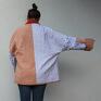płaszcze: Płaszcz patchworkowy - waciak - bawełna patchwork
