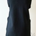 Narzutka-płaszcz wiosenny oversize L-XL - czarny, 100% bawełna