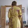 płaszcz damski kolorowy bawelniany L pacha 54 cm, długość rękawa 56cm, całości 105cm, jest to taki rozmiar M L. Frida