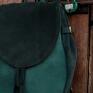 zielone plecak torba lizbeth plecak/torba zamsz naturalny zimne zielenie kobiecy