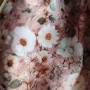 Plecak-worek boho w kwiaty - romantyczny dodatek handmade