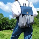 "Nakama" Plecak niebieski / tkanina z recyklingu