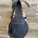 plecaki skórzany różowy plecak „bukłak” ze skó