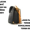 Duży skórzany plecak idealny prezent dla niej, ręcznie wykonana torba na ramię od Ladybuq Art