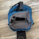 wyjątkowe plecaki niebieski niebiesko brązowy plecak „bukłak”