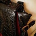 LILITH CHIMERA SMOCZA Skóra Plecak/Torba Czerwone Wino Czerń