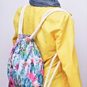 Workoplecak wodoodporny, worek plecak, torba na plecy, worek ze sznurami, plecak wodoodporny kaktusy