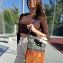 Torbo plecak 2w1 z kolorowych tkanin Tromso