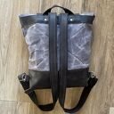 plecaki turystyczny szaro brązowy plecak z bawełny