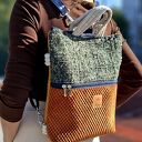 Torbo plecak 2w1 z kolorowych tkanin Tromso