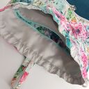 Worek plecak w kaktusy z welurem morskim 45cm