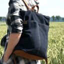 roweLOVE pocket czerń drelich