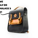 Duży skórzany plecak idealny prezent dla niej, ręcznie wykonana torba na ramię od Ladybuq Art