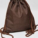 Workoplecak wodoodporny, worek plecak, plecako, ze sznurami, brązowy