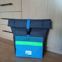 Plecak rolltop na laptop z kodury - mieści A4