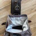 plecaki szary plecak „bukłak” ze skóry i