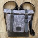 plecaki szaro brązowy plecak z bawełny