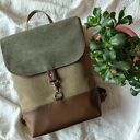 Damski plecak canvas handmade - miejski i funkcjonalny