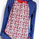 Ręcznie robiony plecak bawełniany na co dzień z motywem flagi (55x35 cm)
