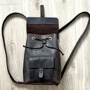 Plecak ciemno-brązowy w stylu Vintage ze skóry „Craze Horse”