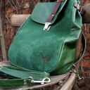 LILITH Plecak/Torba Zielona Skóra