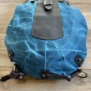 niebieskie plecaki niebieski niebiesko brązowy plecak „bukłak”