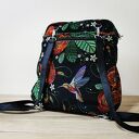 Plecak - torba listonoszka w maki i kolibry (A4, laptop) - prezent na święta