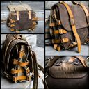 Plecak ze skóry naturalnej w kolorze brązowym