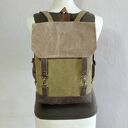 Handmade plecak-torba na laptopa z grubej bawełny (canvas) - na A4 i wycieczki