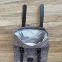 plecaki szaro brązowy plecak z bawełny