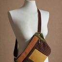Damska nerko-torebka na rower i do pracy - saszetka cross handmade