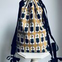 BBAG elegancki plecak na taśmach z kokardami (handmade BikesBazaar)