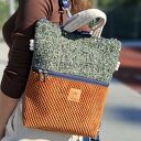 Torbo plecak 2w1 z kolorowych tkanin Tromso