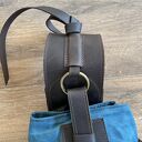 niebieski plecaki niebiesko brązowy plecak „bukłak”