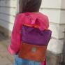 Torba w odcieniach różu Ibiza - torebko 2w1 kolorowy plecak
