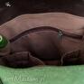 zieleń lilith plecak/torba zielona skóra plecako torba