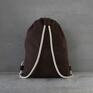Elkido Handmade frapujące plecak city backpack - chocolate rower worek
