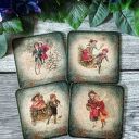 Dekoracyjne podkładki decoupage w stylu vintage