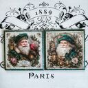 Świąteczne podkładki Santa Claus decoupage shabby chic vintage