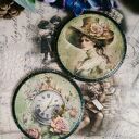 Dekoracyjne podkładki decoupage Prowansja vintage shabby chic