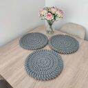 Podkładka szydełkowa ze sznurka bawełnianego okrągła 32cm