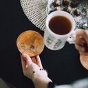 Podstawki drewniane 6 sztuk / Podkładka pod kubek olcha