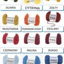 Podkładki pod kubki ze sznurka w koszyczku - komplet 7 elementów